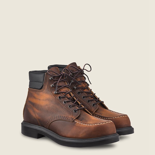 Heritage Støvler Herre - Red Wing Classic Supersole - 6-Inchr Rough & Tough Læder - Mørkebrune - VDL